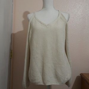 GARAGE cut out shoulders sweater
